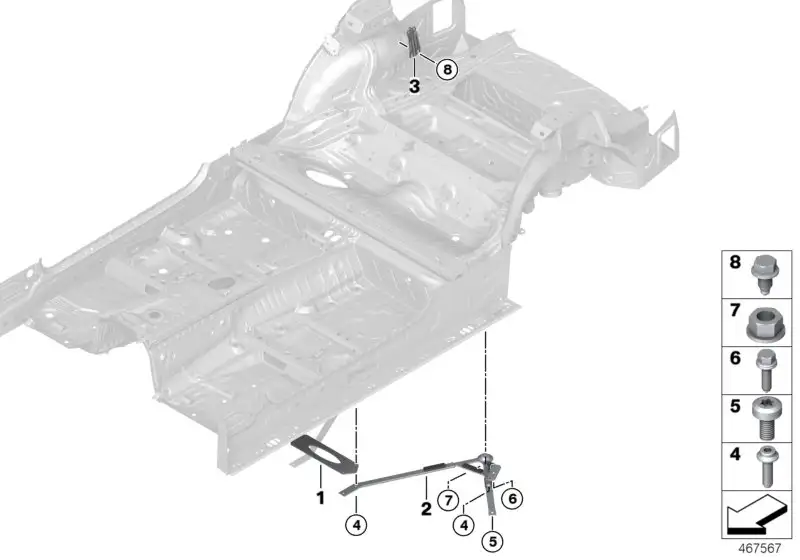 BMW Verbindungsträger F80 F82 F83 F87 F87N 33312284647 - 2er, 3er