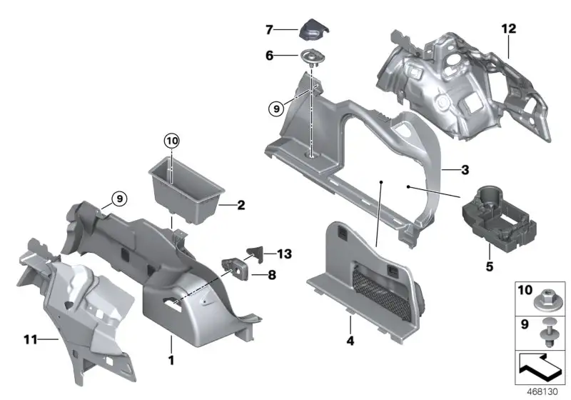 BMW Ablage Mobility Set F30 51477402971