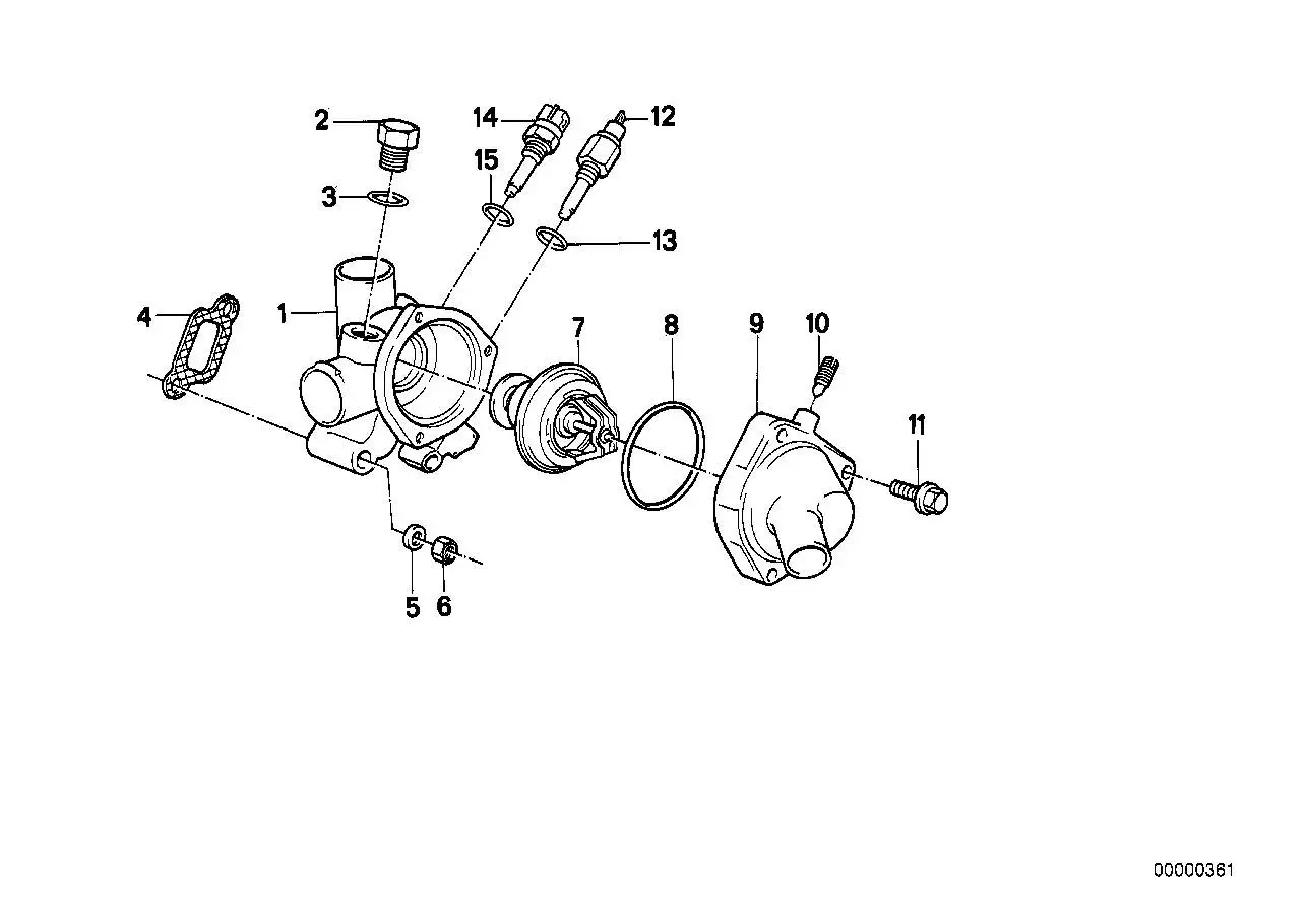 BMW Entlüfterschraube E12 E21 E23 E24 E28 E30 E32 E34 E36 1153127