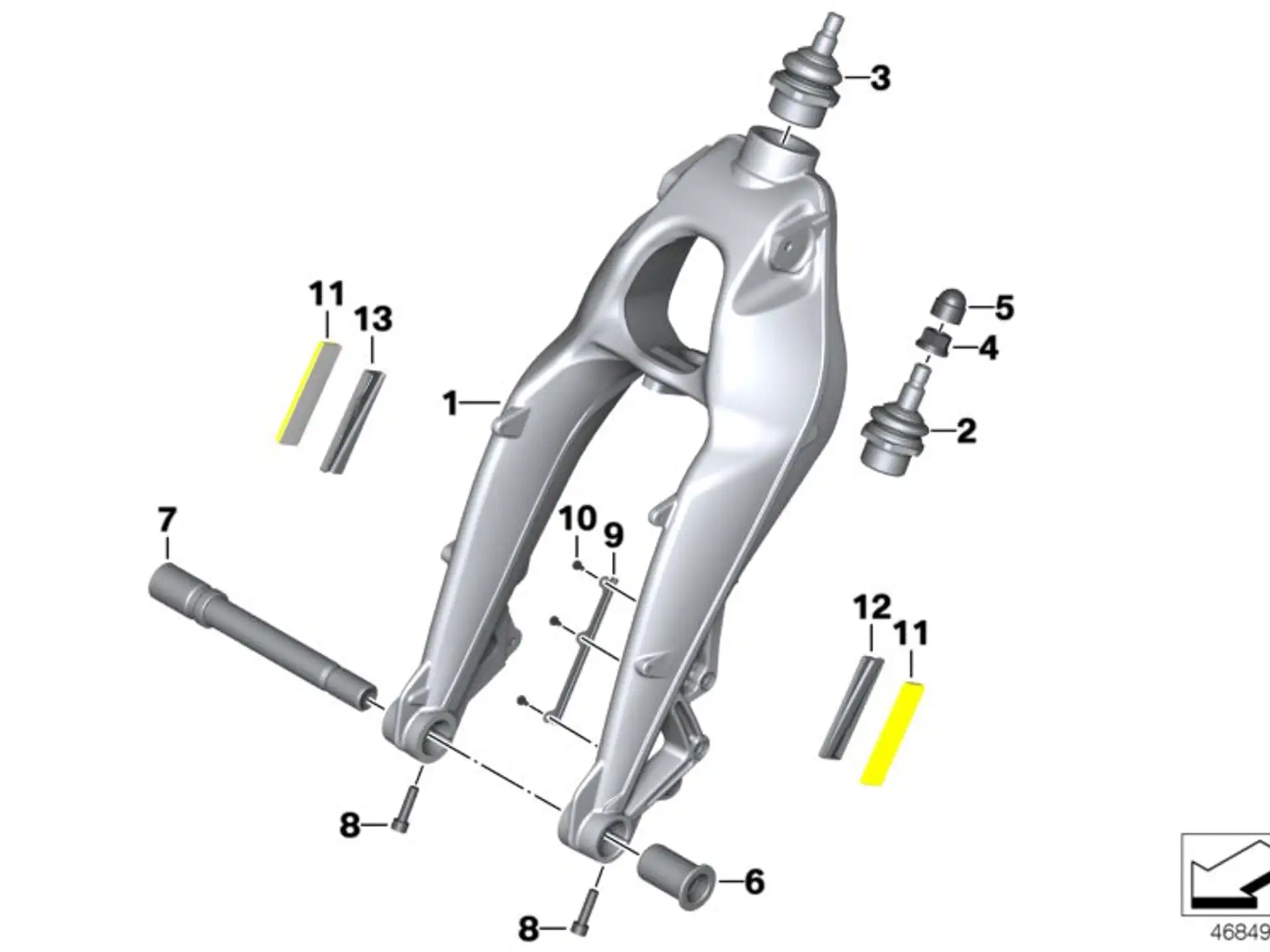BMW Gewindebuchse Radträger K40 K43 K44 K48 K61 31447677195