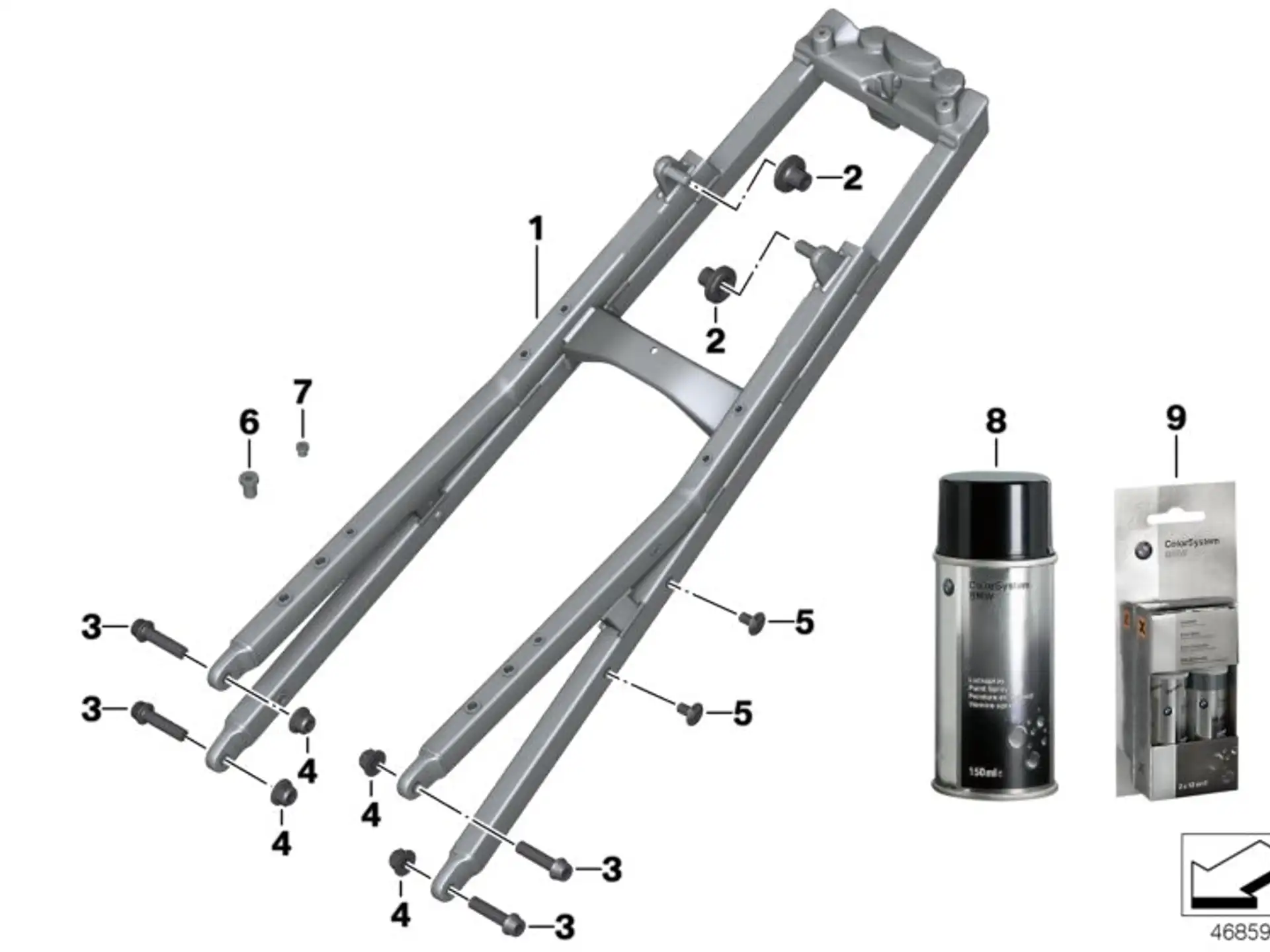 BMW Lackstift Set Schwarz matt K42 K46 K47 K49 51912360624