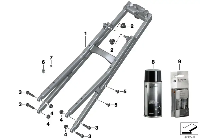 BMW Lackstift Set Schwarz matt K42 K46 K47 K49 51912360624