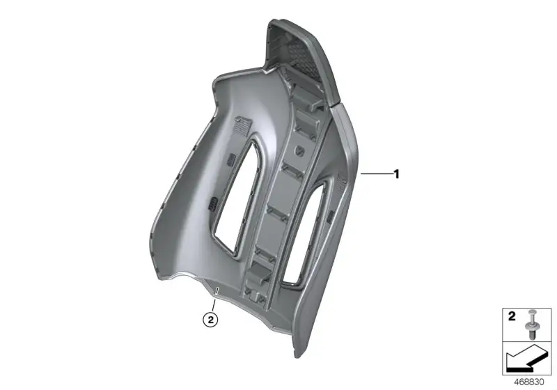 BMW Rückwand F80 52108058492 - 3er F80