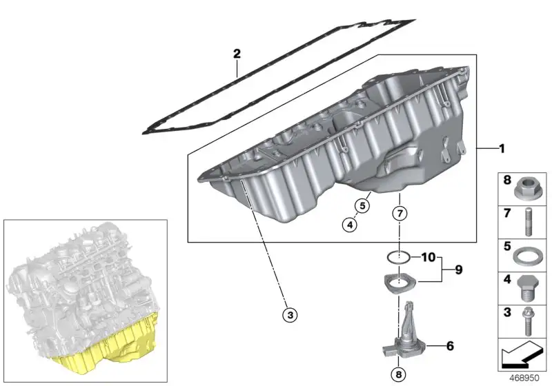 BMW Ölwanne F80 F82 F87N 11137838706 - 3er F80, 4er F82