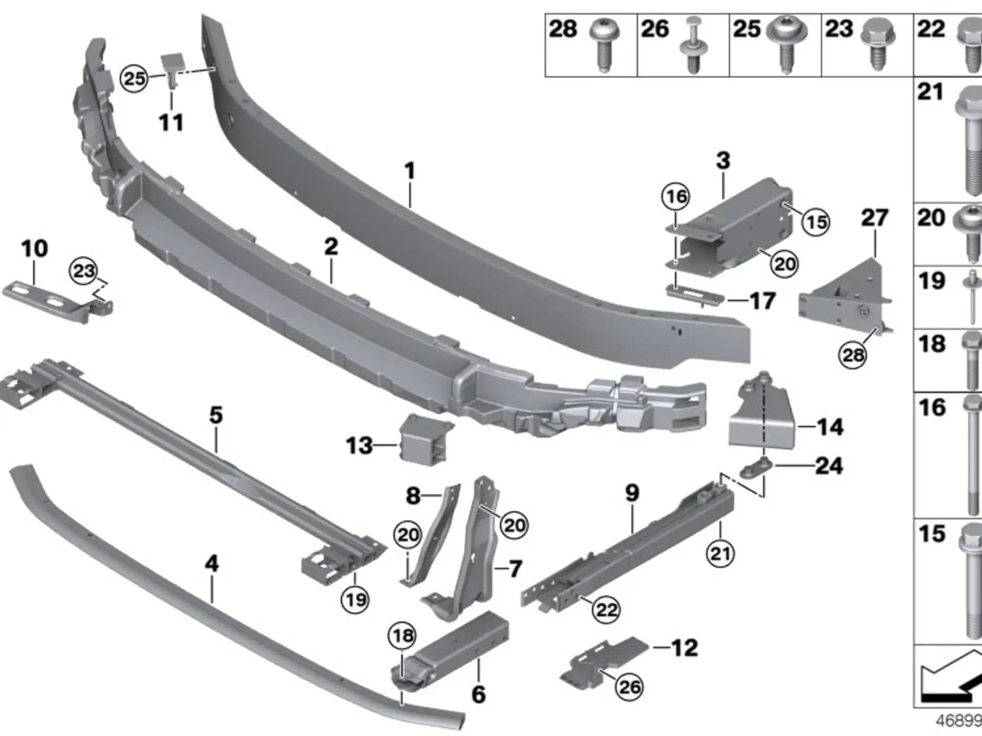 BMW Stossabsorber oben 51647301589
