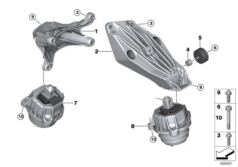 BMW Schwingungstilger F15 F16 G12 22116781991