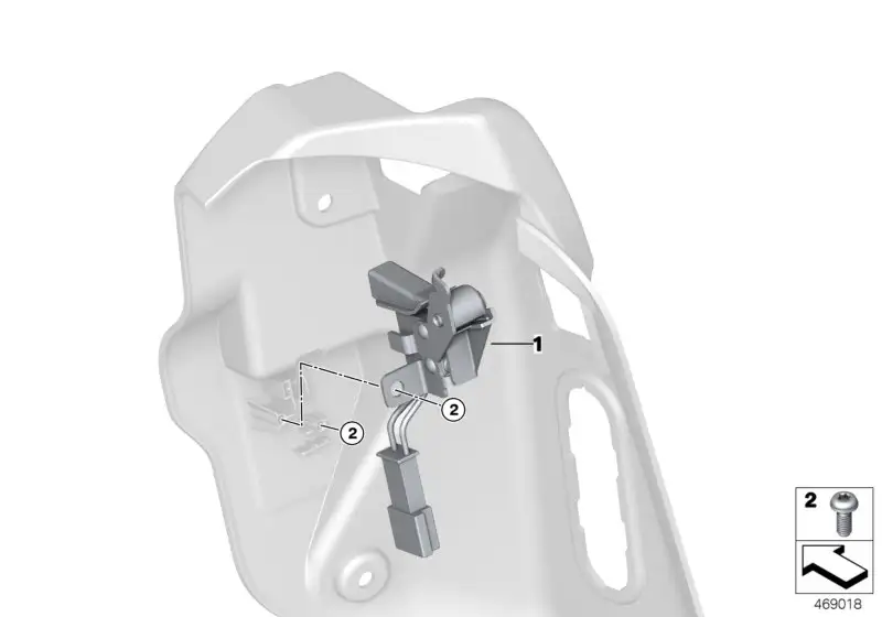 BMW Mikroschalter Ablegeboden Verdeck F57 61317442644
