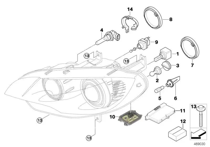 BMW Schraube E70 E71 E72 07147224227 - Bildposition 13