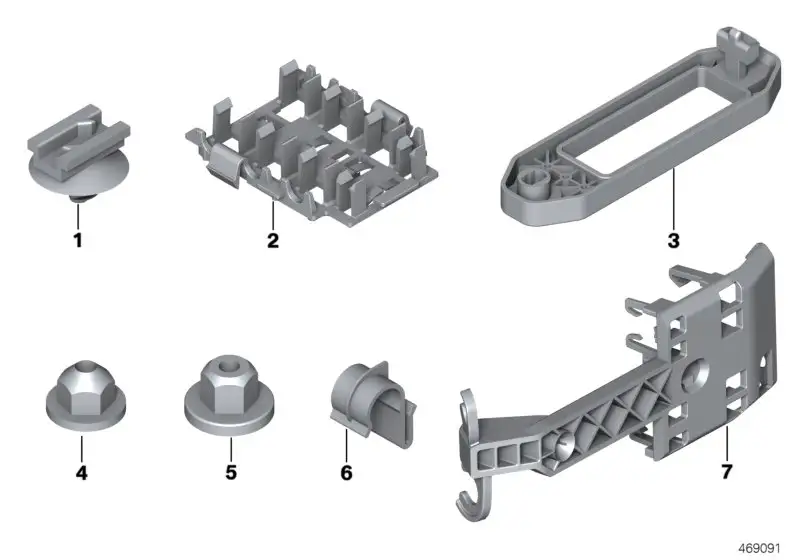 BMW Halterahmen Türsteckverbindung F54 F55 F56 F56E R59 R60 61136