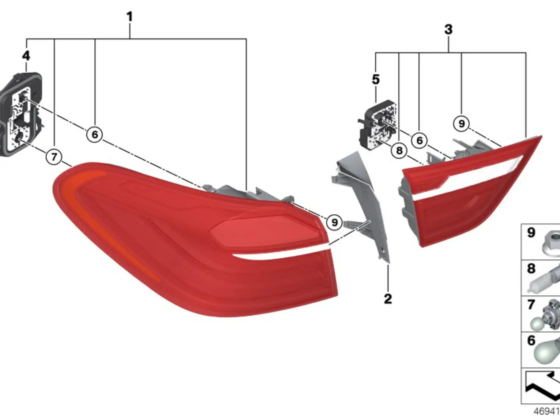 BMW Glühlampe F07 F31 F34 F54 F56 63117359245