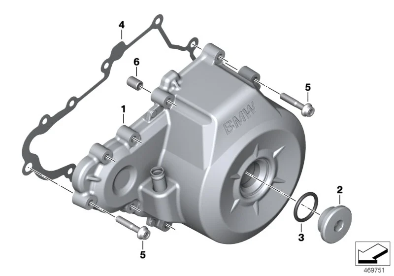 BMW Dichtung Generatordeckel K02 K03 11138562768
