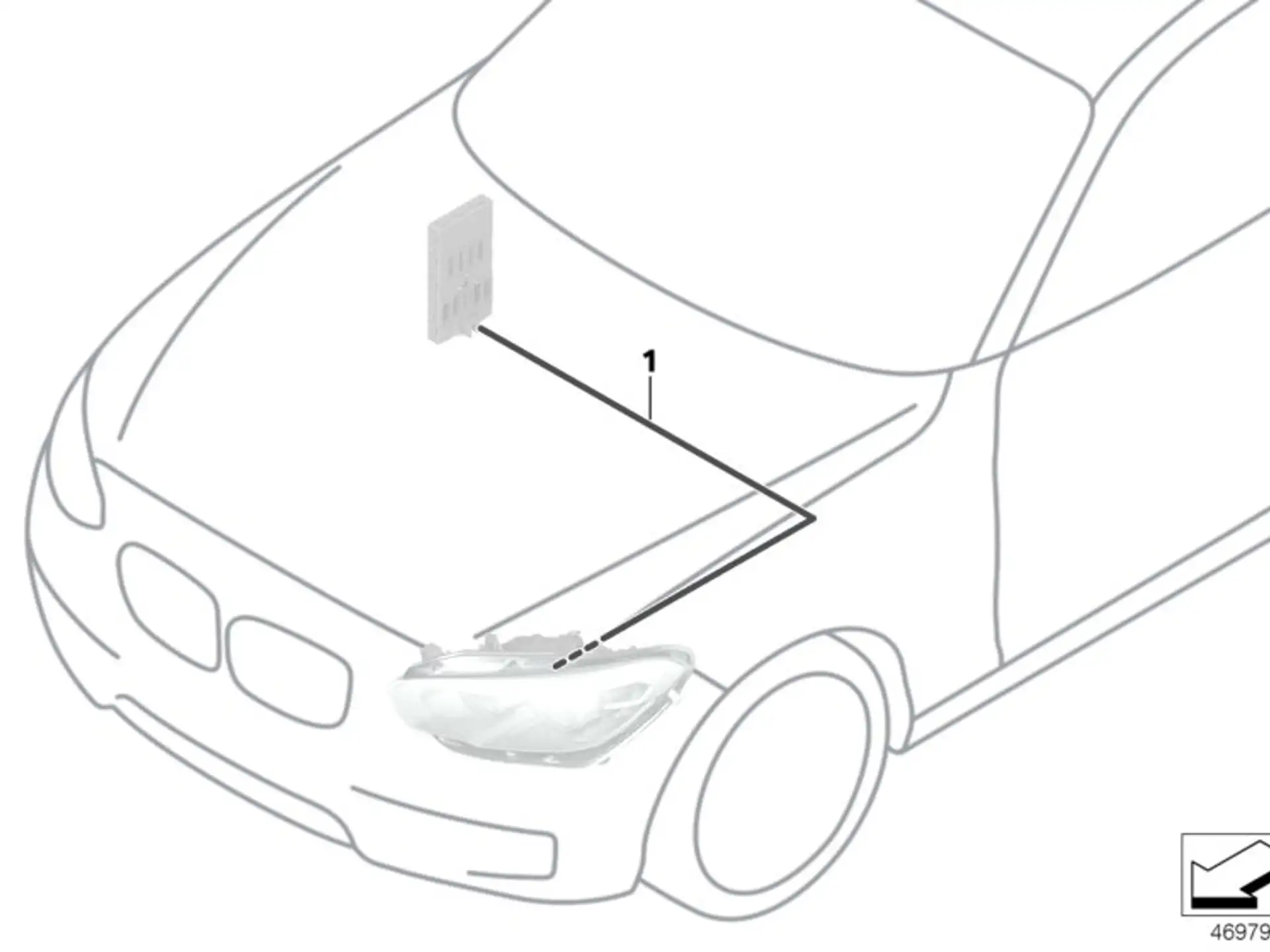 BMW Nachrüstkabelsatz LED Scheinwerfer F30 F31 61122410239