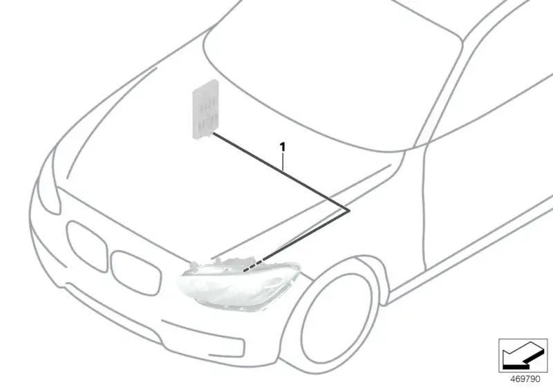 BMW Nachrüstkabelsatz LED Scheinwerfer F30 F31 61122410239 - 3er