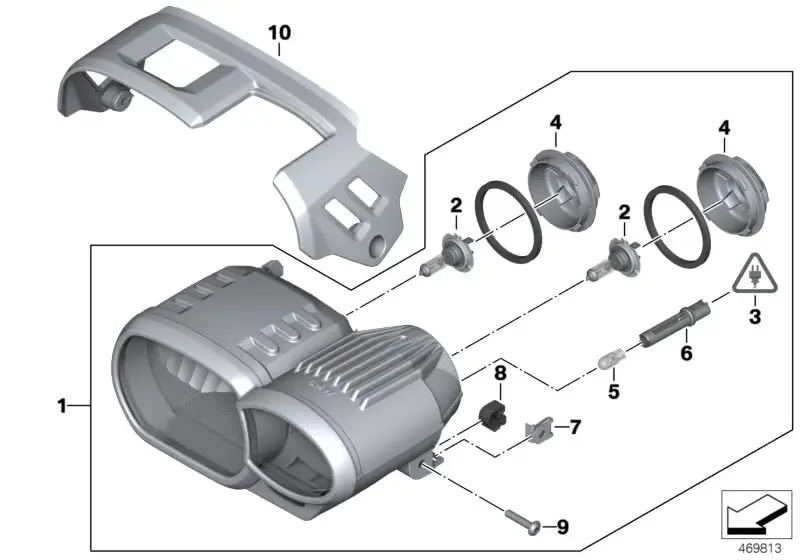 BMW Scheinwerfer K43 63128535147