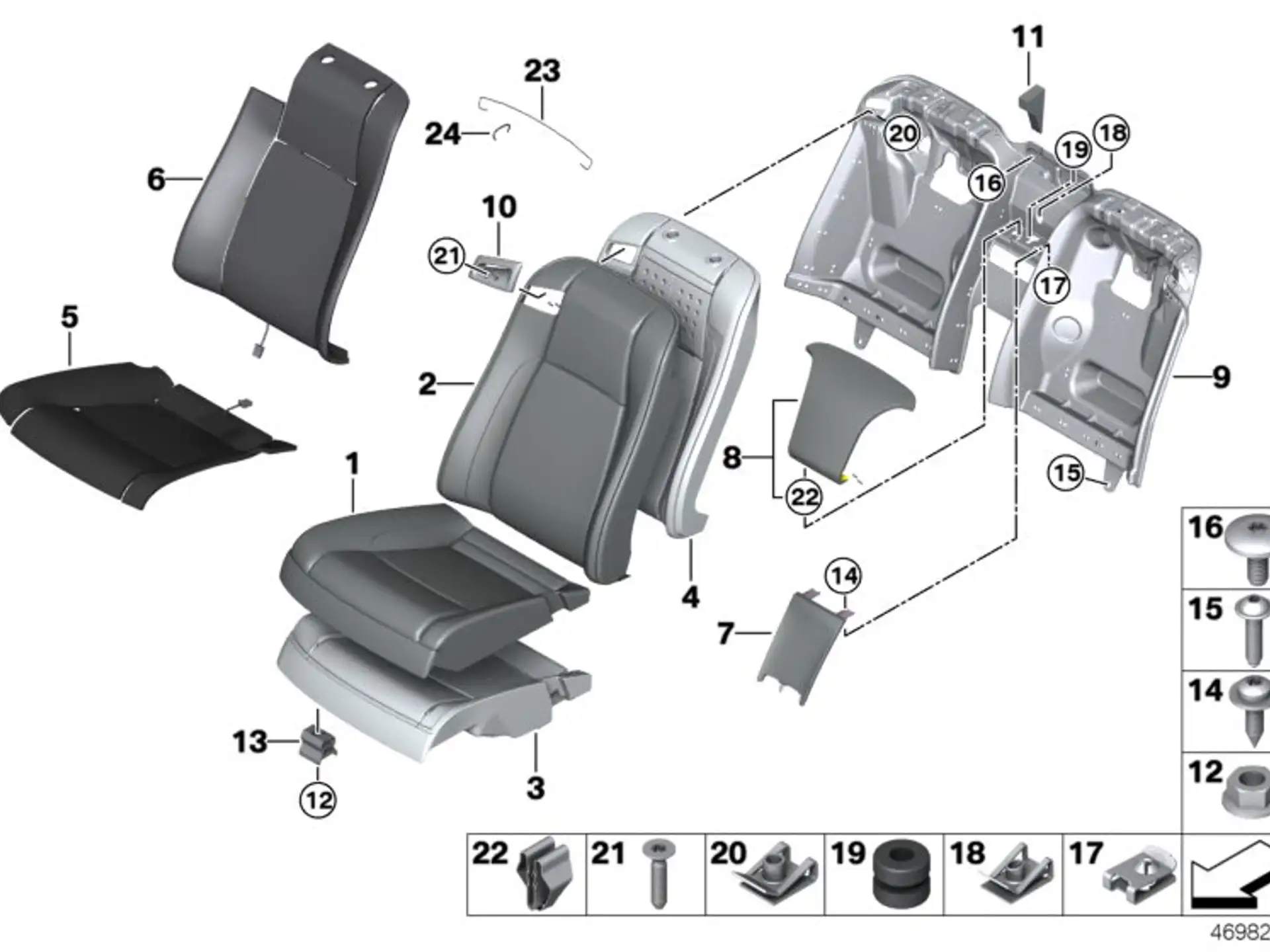 BMW Gummitülle K08 K09 K50 K51 K54 K67 K69 K80 K81 K82 K84 63128533690