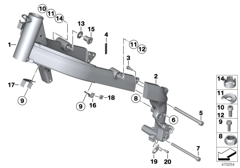 BMW Zylinderschraube K15 46517697021