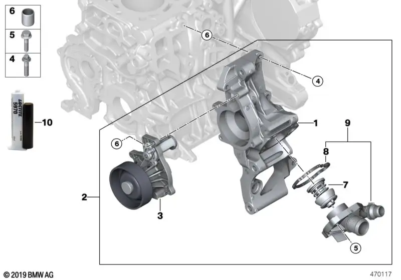 BMW Kühlmittelpumpe F55 F56 F57 11518591068
