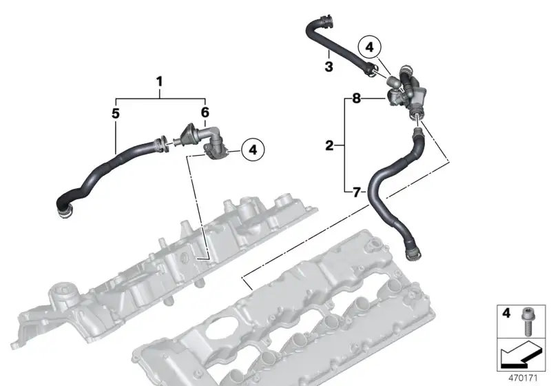 BMW Entlüftungsleitung 11158652292 - Bildposition 05