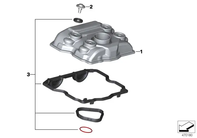 BMW Zylinderkopfhaube K02 K03 11128562742