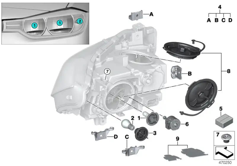 BMW Lampenfassung Blinkleuchte 63126916103