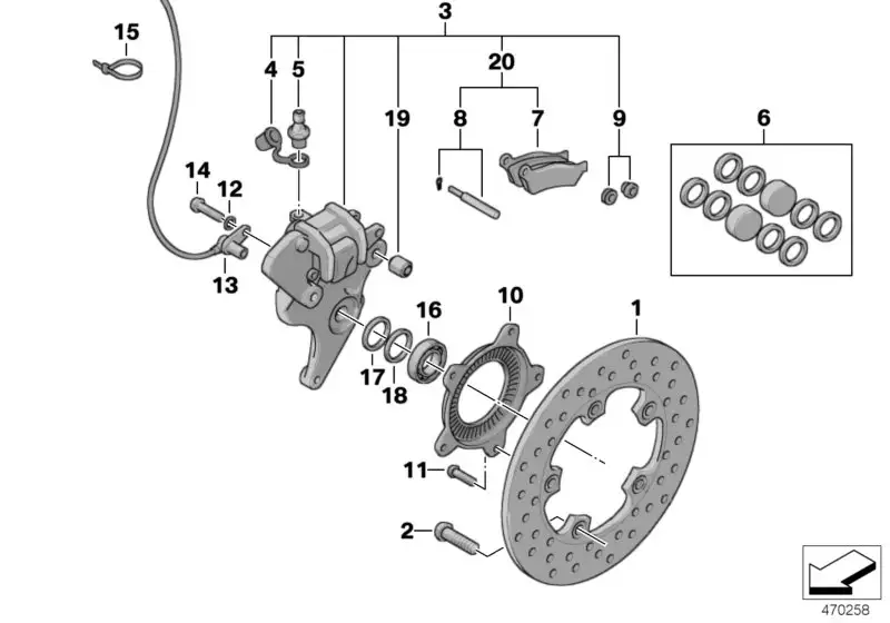 BMW Bremsscheibe 34112335475 - C1 /