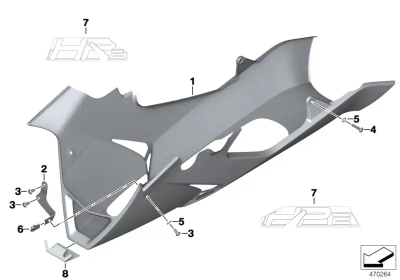 BMW Halter rechts 46637706492 - Bildposition 02