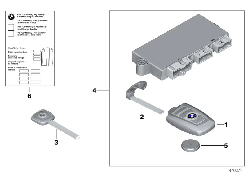 BMW Knopfzelle CR2450 3V - 61319217643