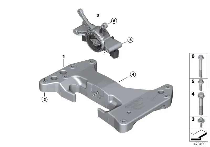 BMW Getriebequerträger F90 F91 F92 F93 F97 F98 G01 G02 G11 G12 G1