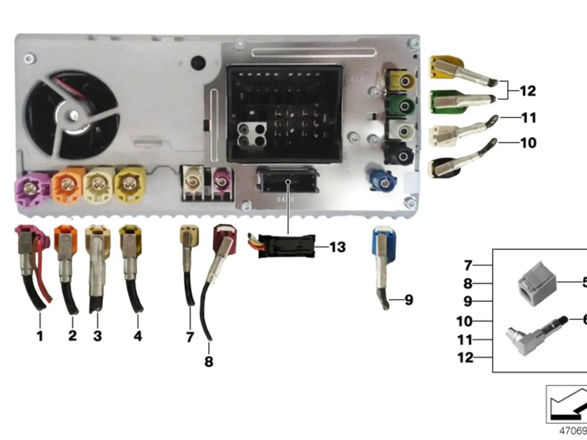 BMW Rep.-Leitung WLAN Kabelantenne F20 F21 F22 F23 F30 F31 F32 F33 F34 F36 F82 F83 F87 F87N 61119372321