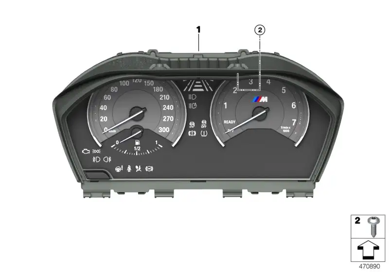 BMW Instrumentenkombination F87 62108090140 - 2er F87