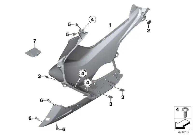 BMW Trittbrett links K18 46638556371