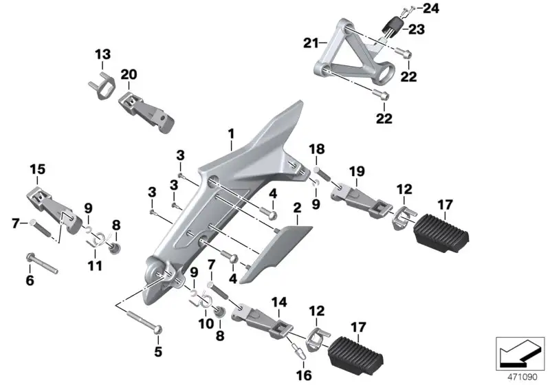 BMW Zylinderschraube 46719909301