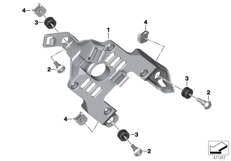 BMW Halter Steuergerät K02 K03 46638556899