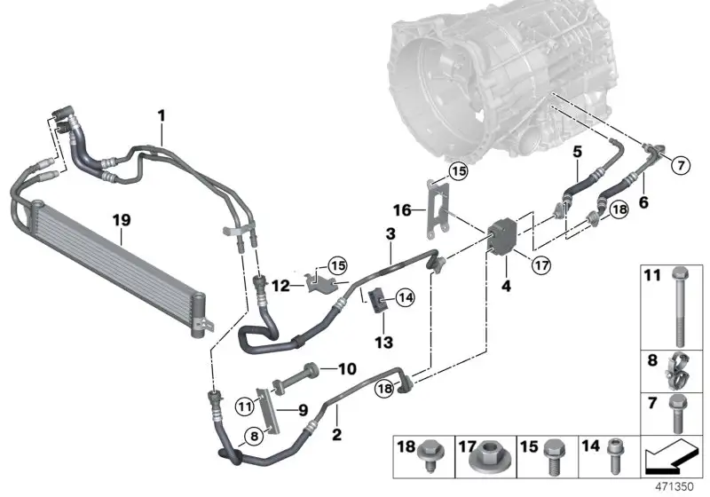BMW Sechskantschraube mit Scheibe E36 E34 E38 E39 E46 E53 E60 E61