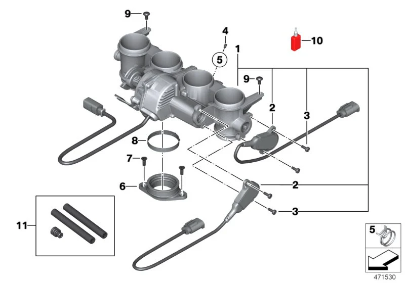 BMW Drosselklappensensor K42 K46 K47 K49 13547717905