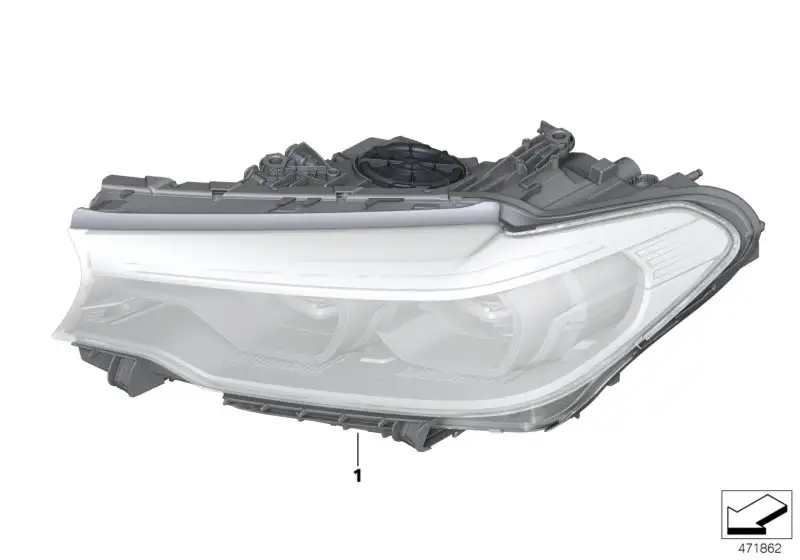 BMW Scheinwerfer LED AHL links 63117214957 - Bildposition 01