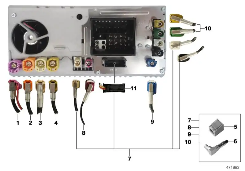BMW Rep.-Modul Head Unit high/ ATM 61116816405 - Bildposition 11