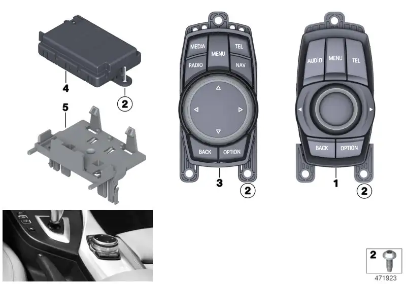 BMW Controller F20 F21 F25 F31 F34 65829261704 - 1er, 3er, X3