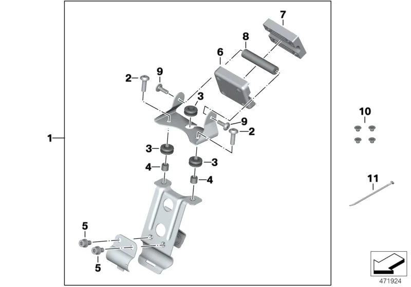 BMW Satz Halter BMW Motorrad Navigator K18 77528356871