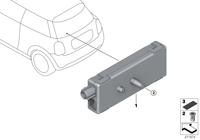 BMW Antennenverstärker DAB - III F57 65209309991