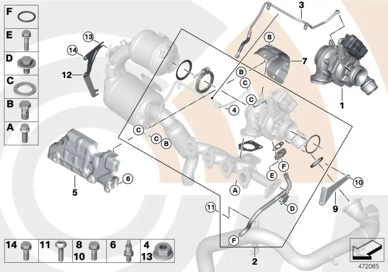 BMW Ölleitung R55 R56 R57 R58 R59 R60 R61 11657823279 - Bildposit