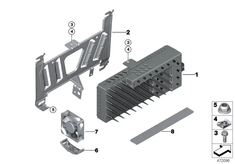 BMW Verstärker Hifi-System 65126841968 - Bildposition 01