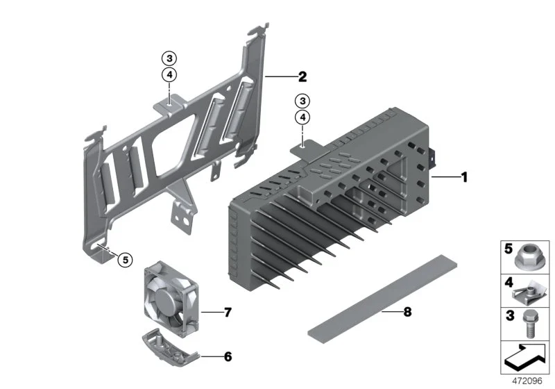 BMW Halter Audioverstärker F30 F31 F32 F33 F34 F36 F82 65159235506