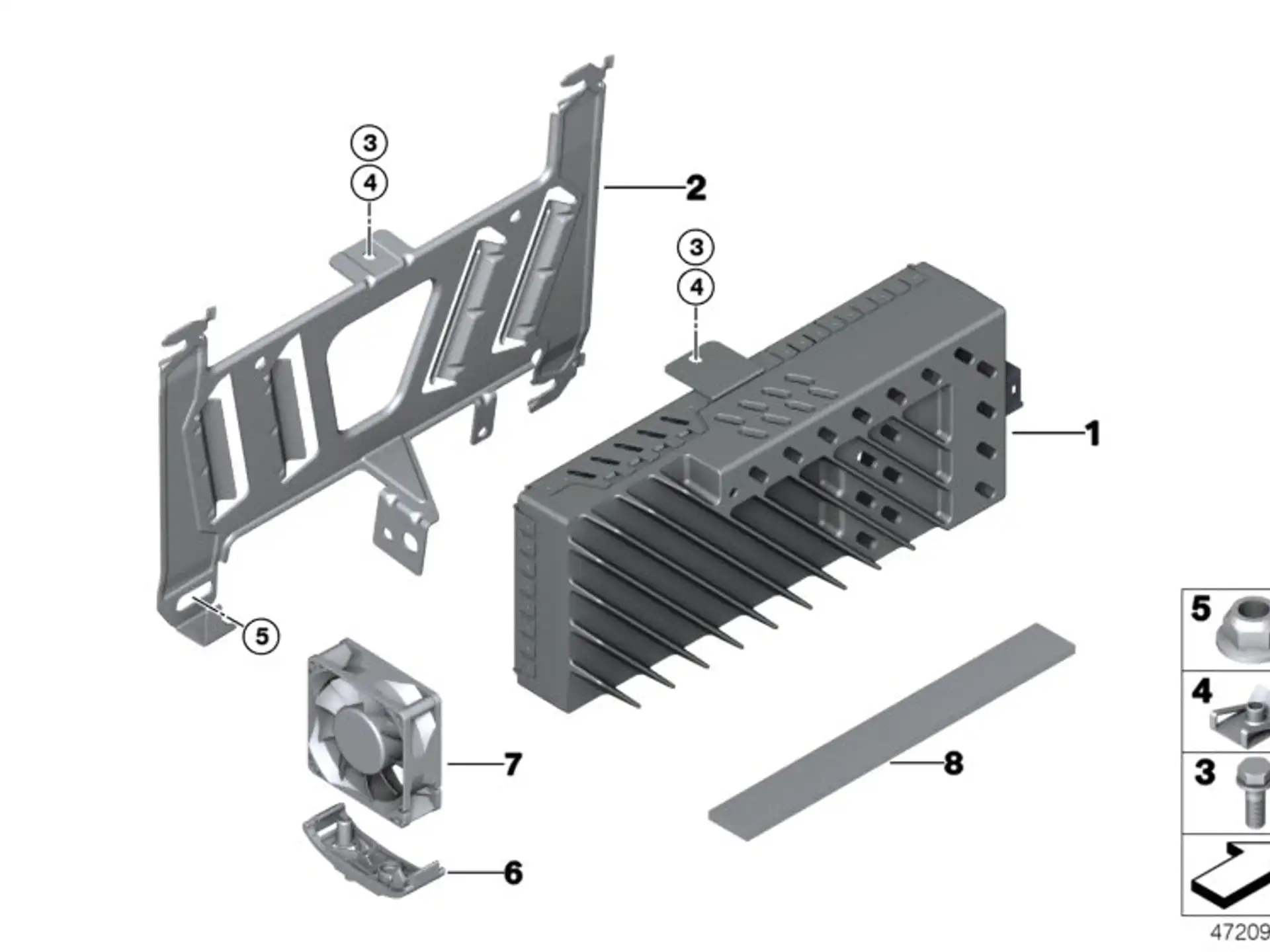 BMW Halter Audioverstärker F30 F31 F32 F33 F34 F36 F82 65159235506