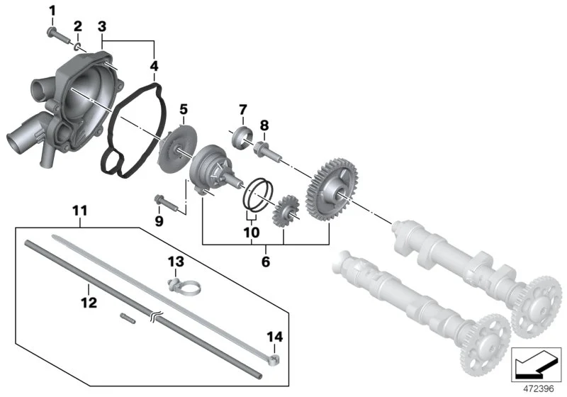 BMW Kühlmittelpumpe K70 K71 K72 K73 K75 11517724452