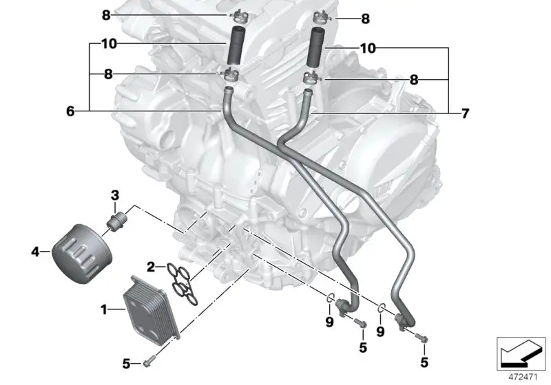 BMW Gewindebolzen K70 K72 K75 11447708130 - Bildposition 03