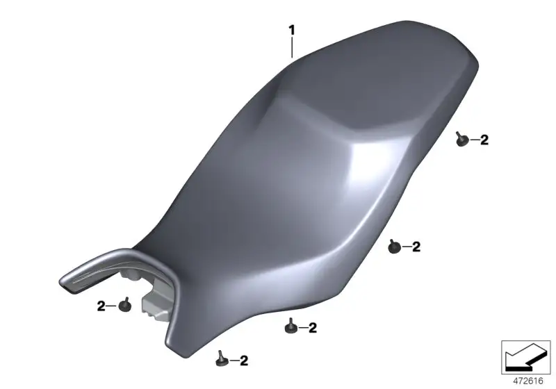 BMW Sitzbank K02 K03 52538558949