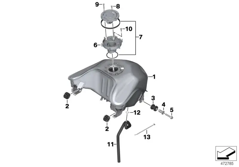 BMW Gummilager K02 K03 46638558018