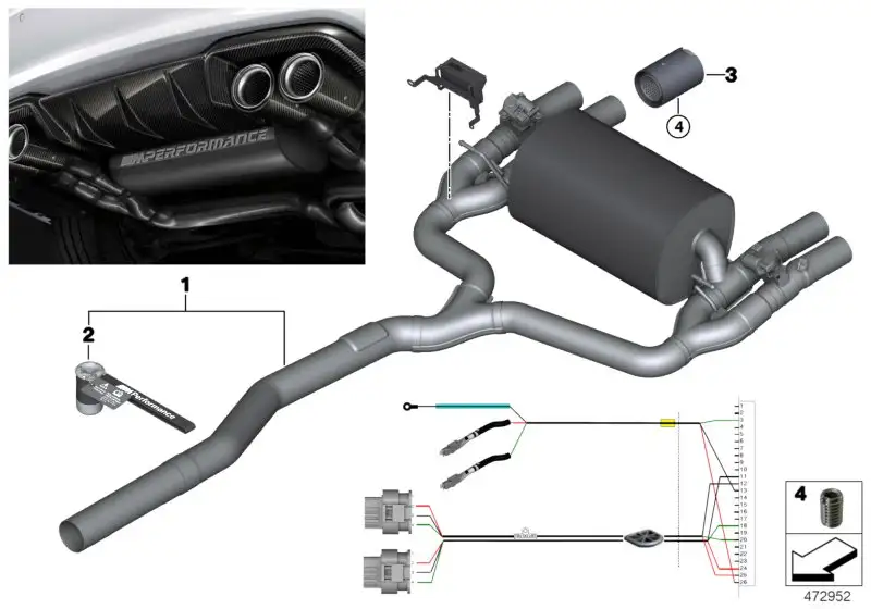 BMW M Performance Fernbedienung Klappenschalldämpfer M2 F87