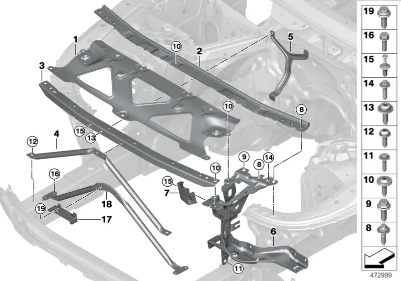 BMW ASA-Schraube mit Scheibe 22116854245 - Bildposition 14